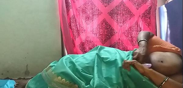  desi  indian horny tamil telugu kannada malayalam hindi cheating wife vanitha wearing  saree showing big boobs and shaved pussy press hard boobs press nip rubbing pussy masturbation